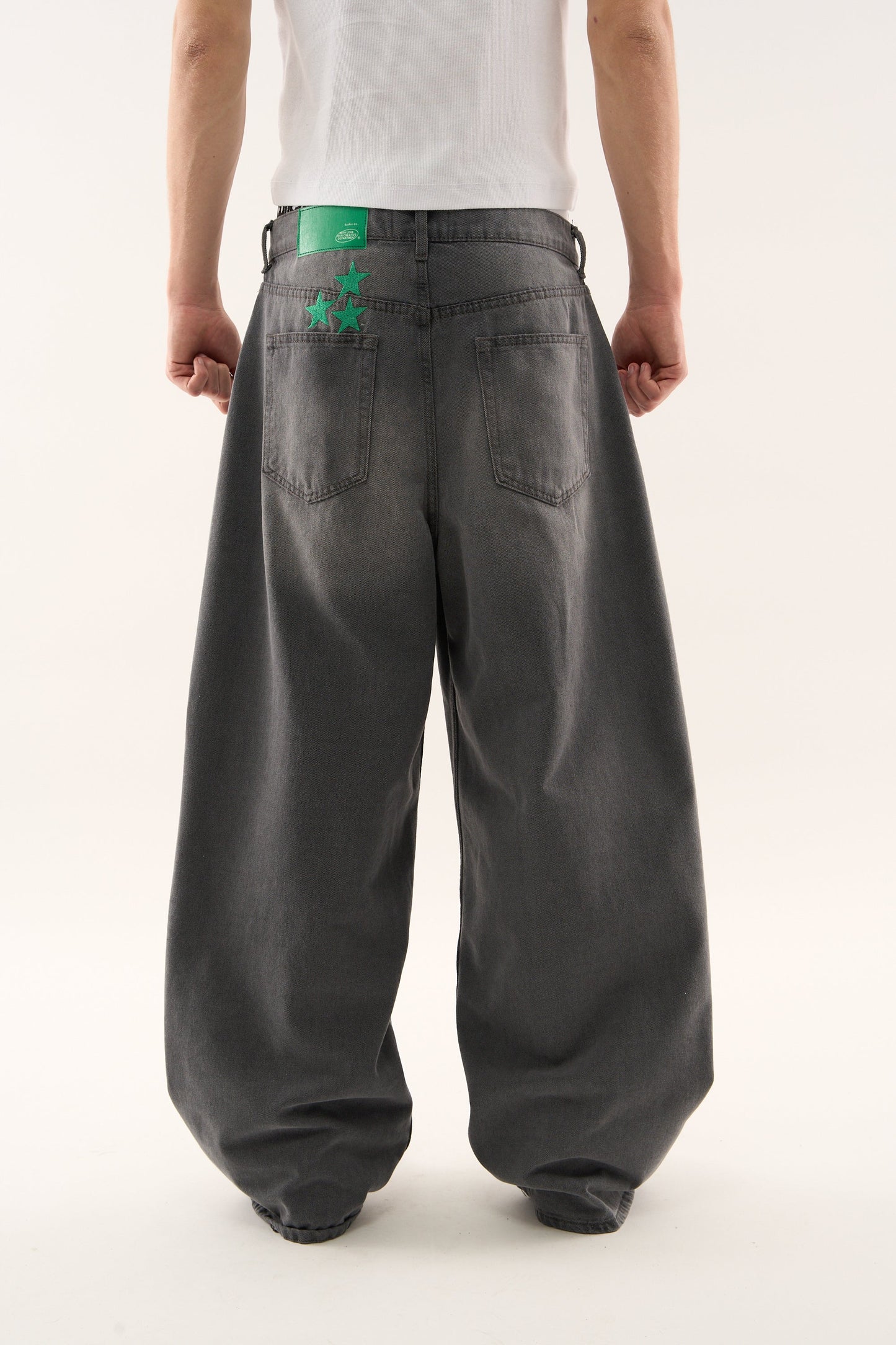 Jumbo Pants Washed Grey