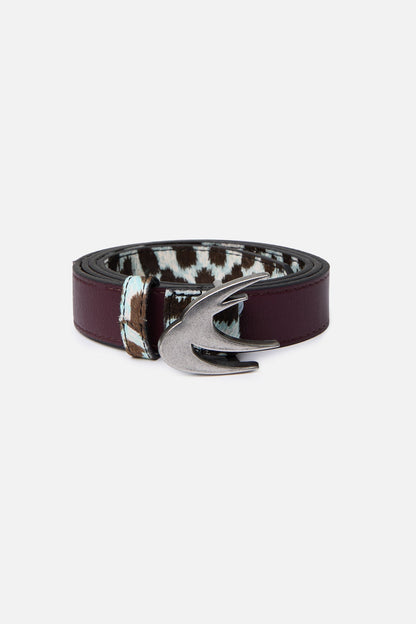 White Leopard Belt