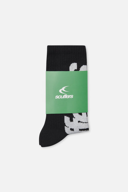 Full Black Socks