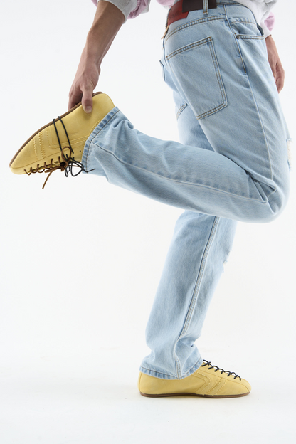Iconic Suede Yellow Shoes