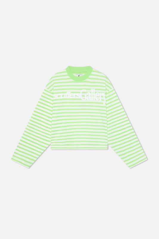 Curator Green & White Longsleeve