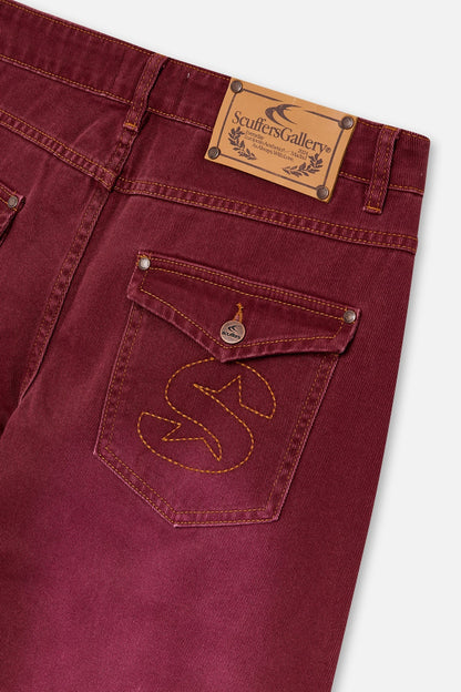 Carrie Burgundy Pants