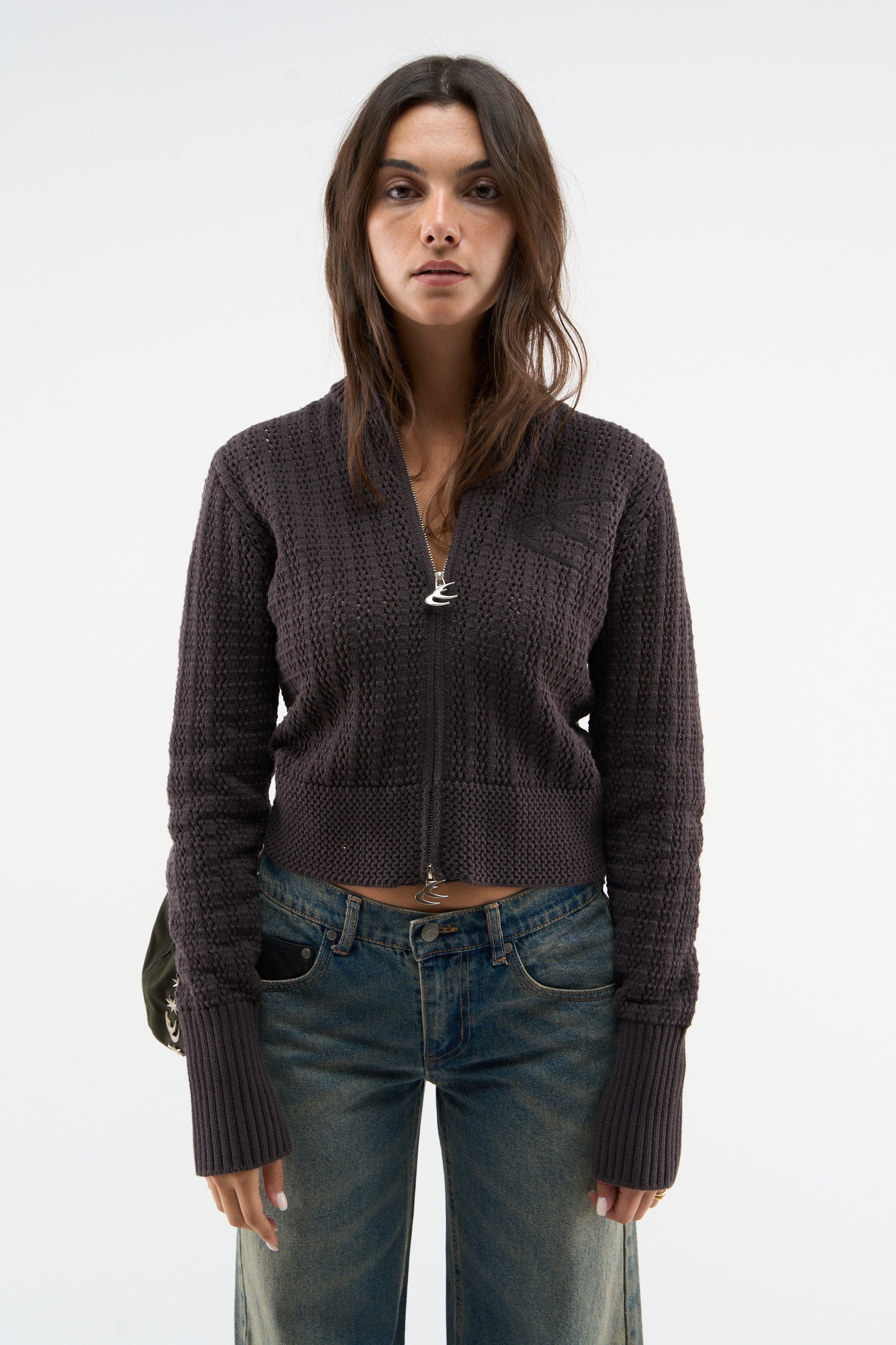 Stormy Brown Zipper