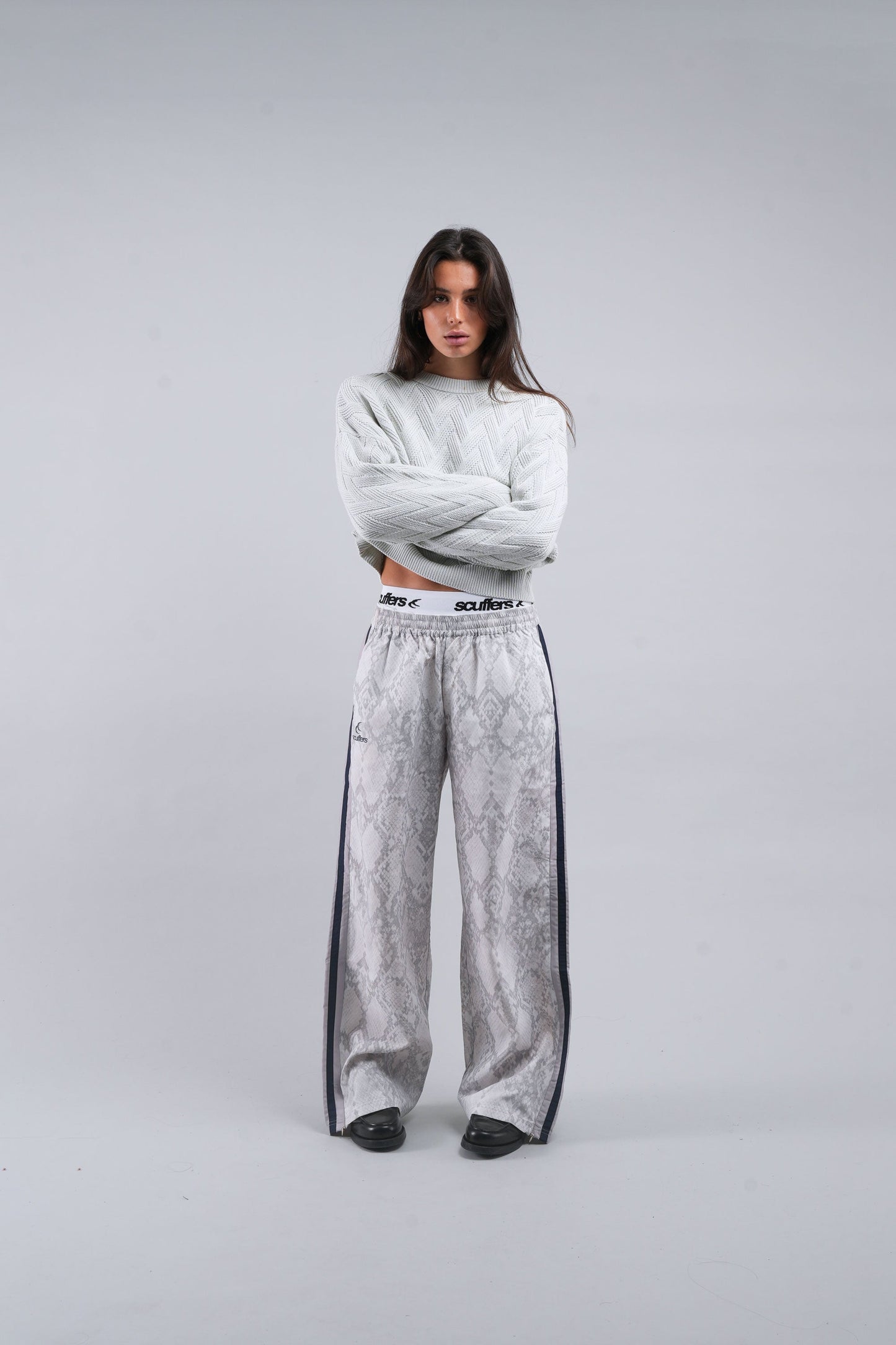 Snake Light Grey Tech Pants