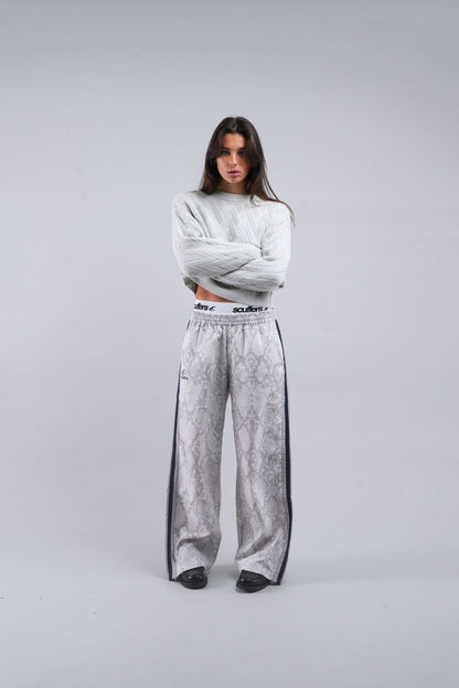 Snake Light Grey Tech Pants