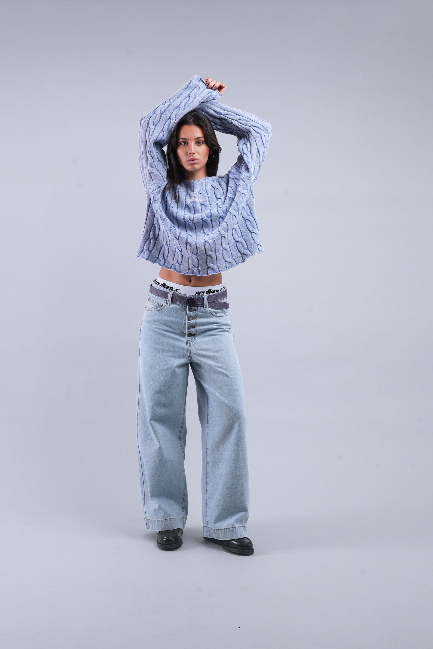 New Trench Blue Knit