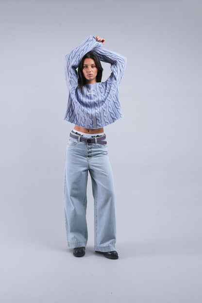 New Trench Blue Knit