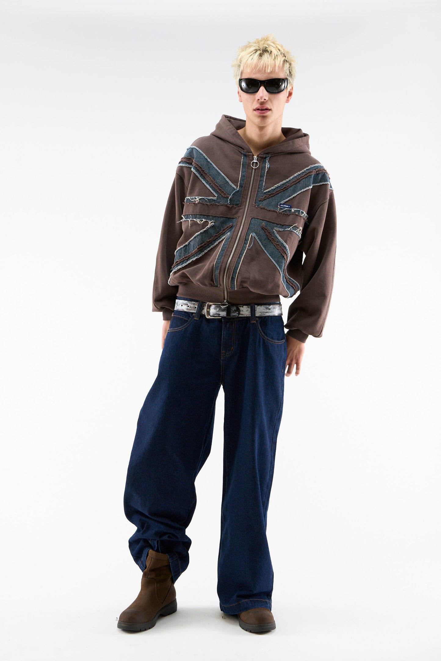 Flag Brown Zipper