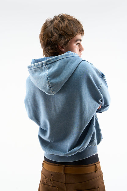 Flag Blue Zipper