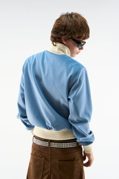 Snow Blue Zipper