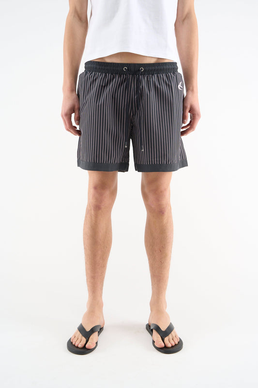 Pinstripe Black Swimpants