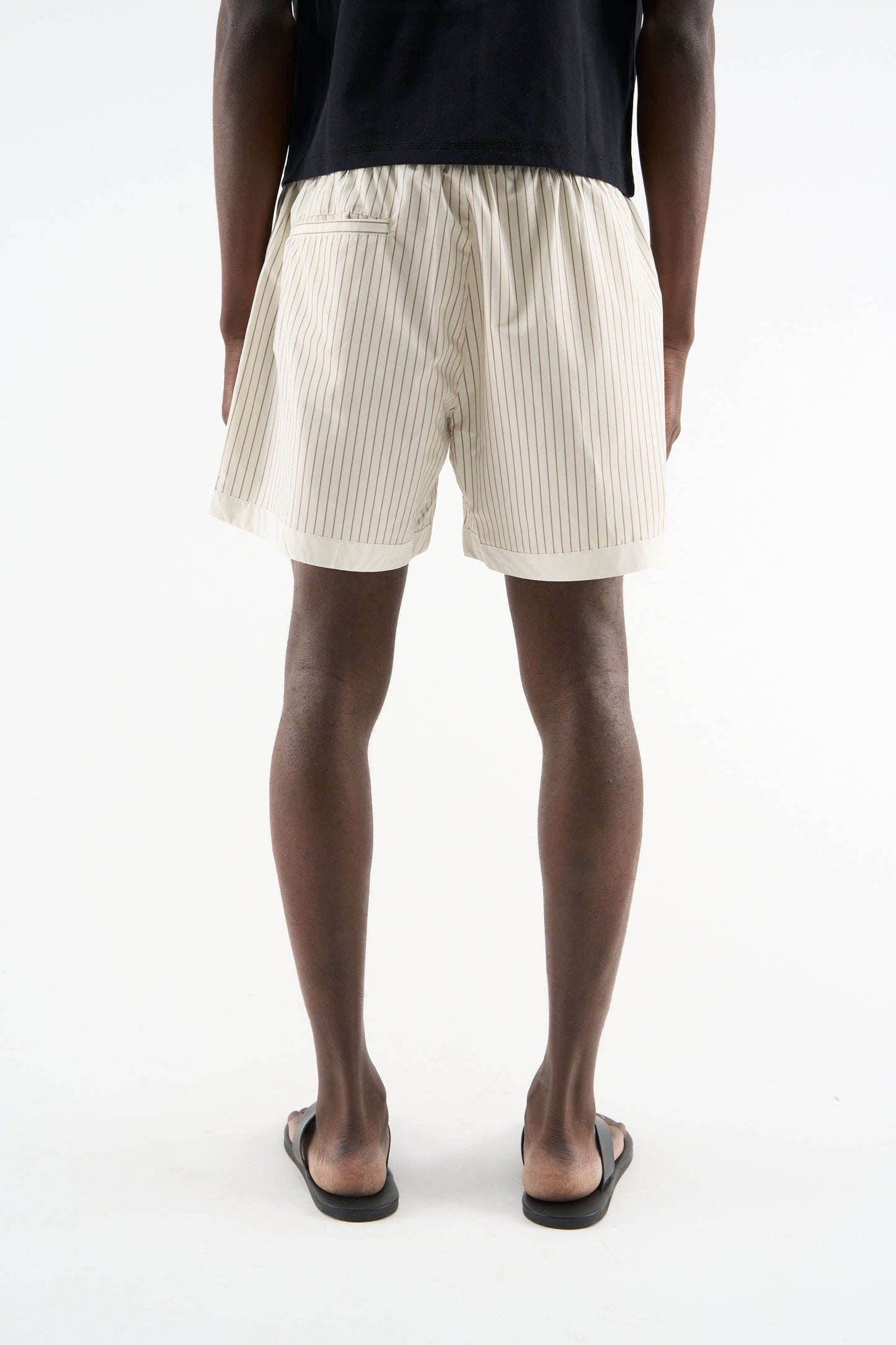 Pinstripe White Swimpants