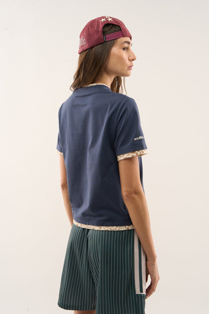 Leo Navy Top