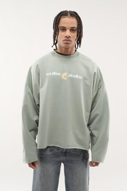Not Ibiza Again Light Green Sweatshirt