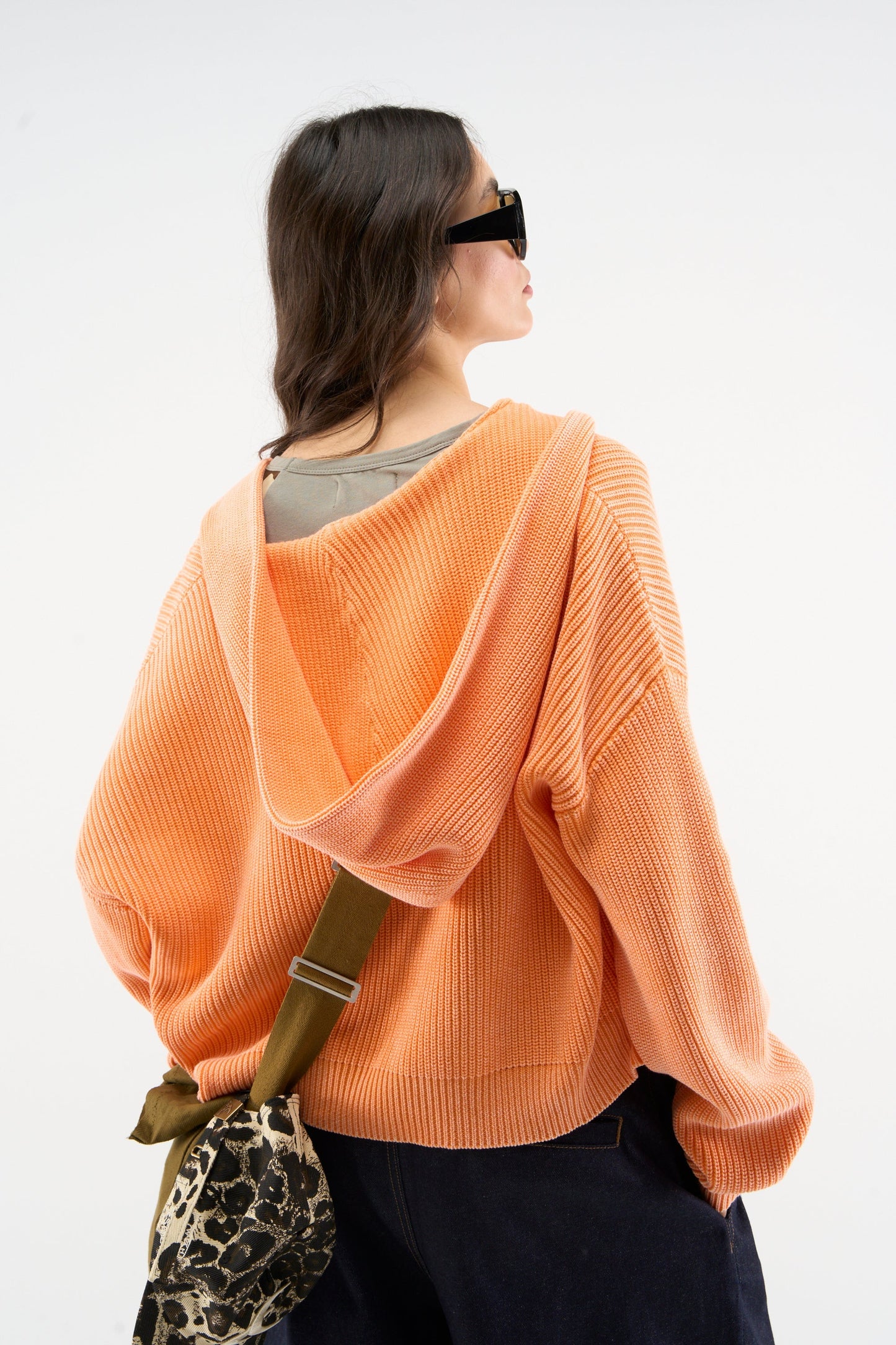 Mayor Orange Knit Zipper