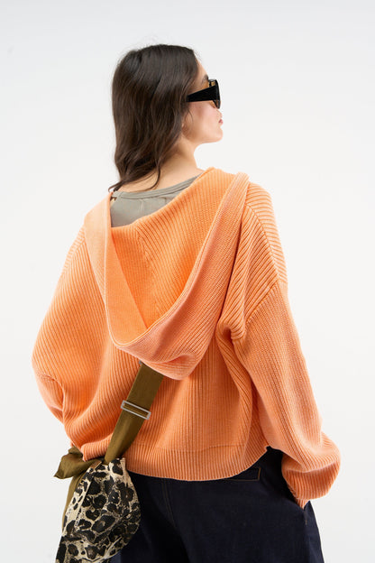 Mayor Orange Knit Zipper