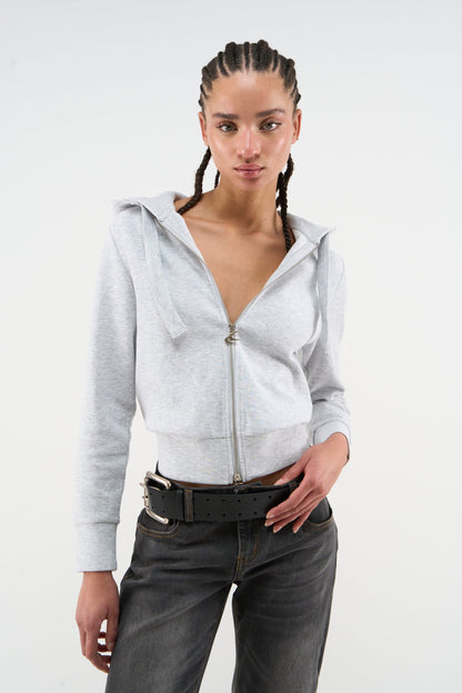 Cozy Grey Melange Jacket