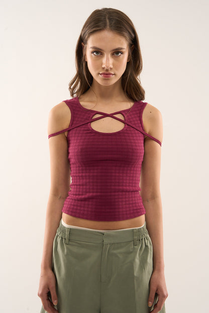 Kiuty Burgundy Top