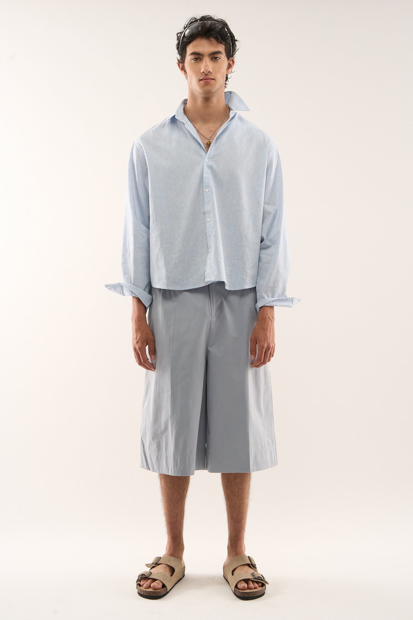 Twin Checkered Blue Shirt