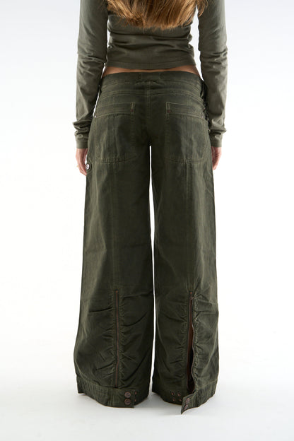City Dusty Green Pants