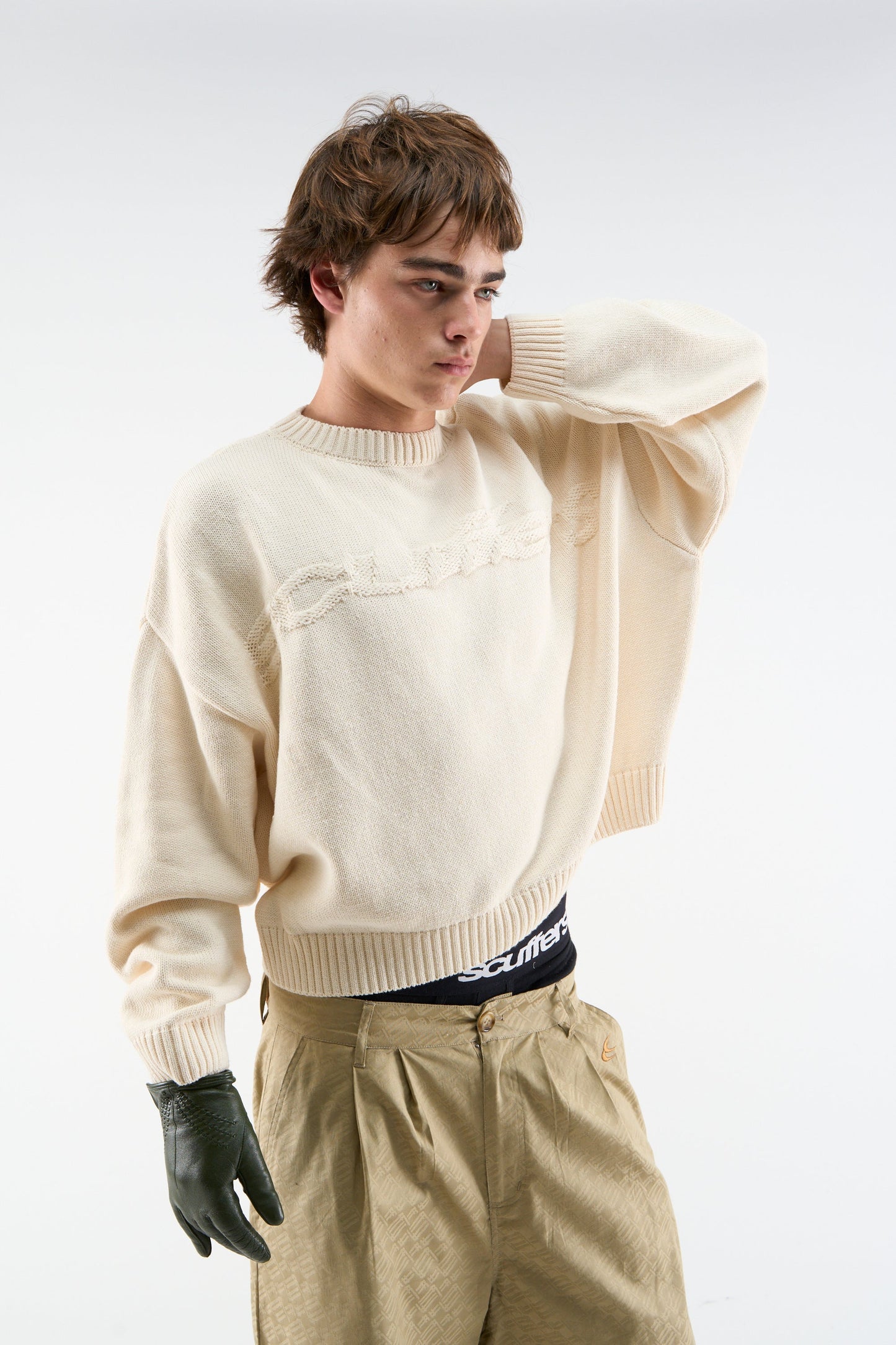 Flag Ecru Knit