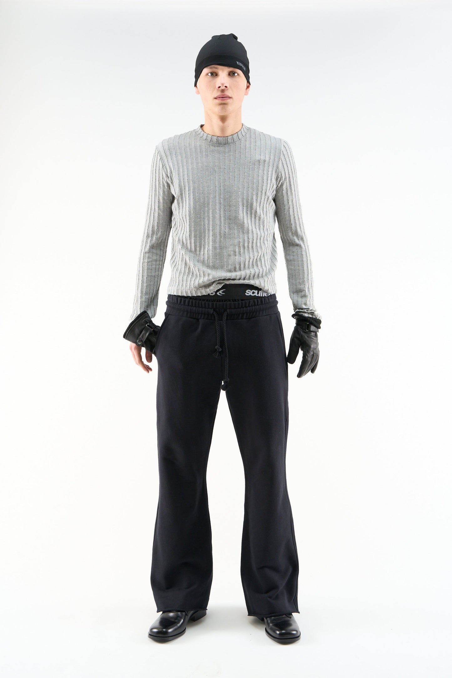 Flared Black Sweatpants