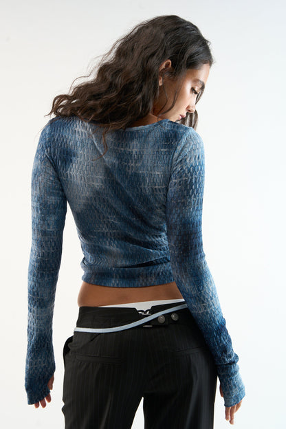 Text Blue Longsleeve