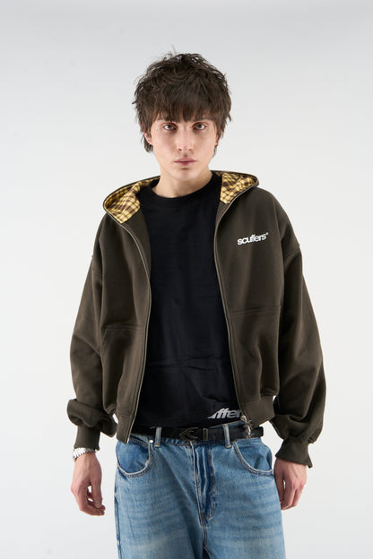 Gothic Dark Green Zipper