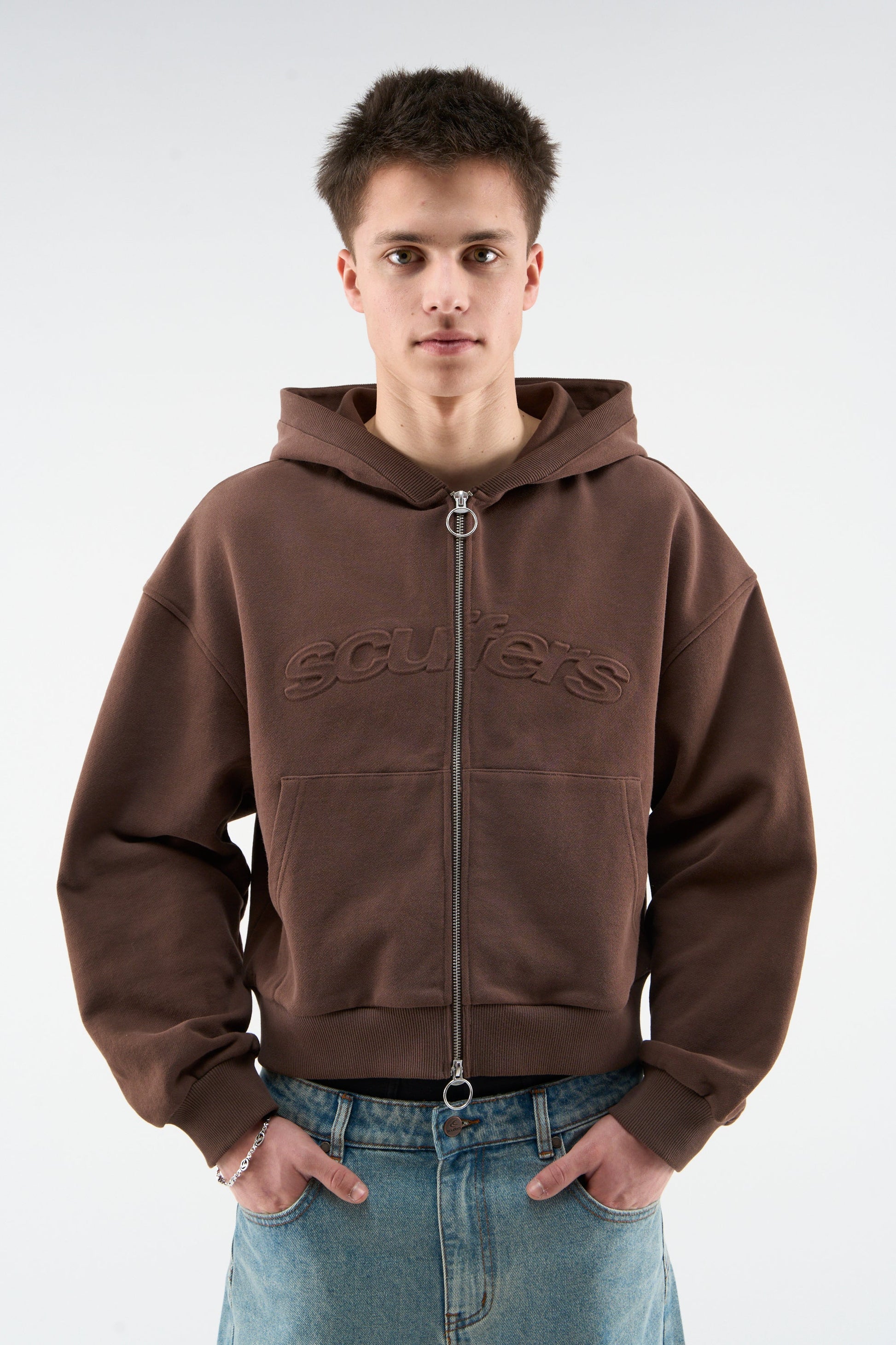 Bullet Brown Zipper
