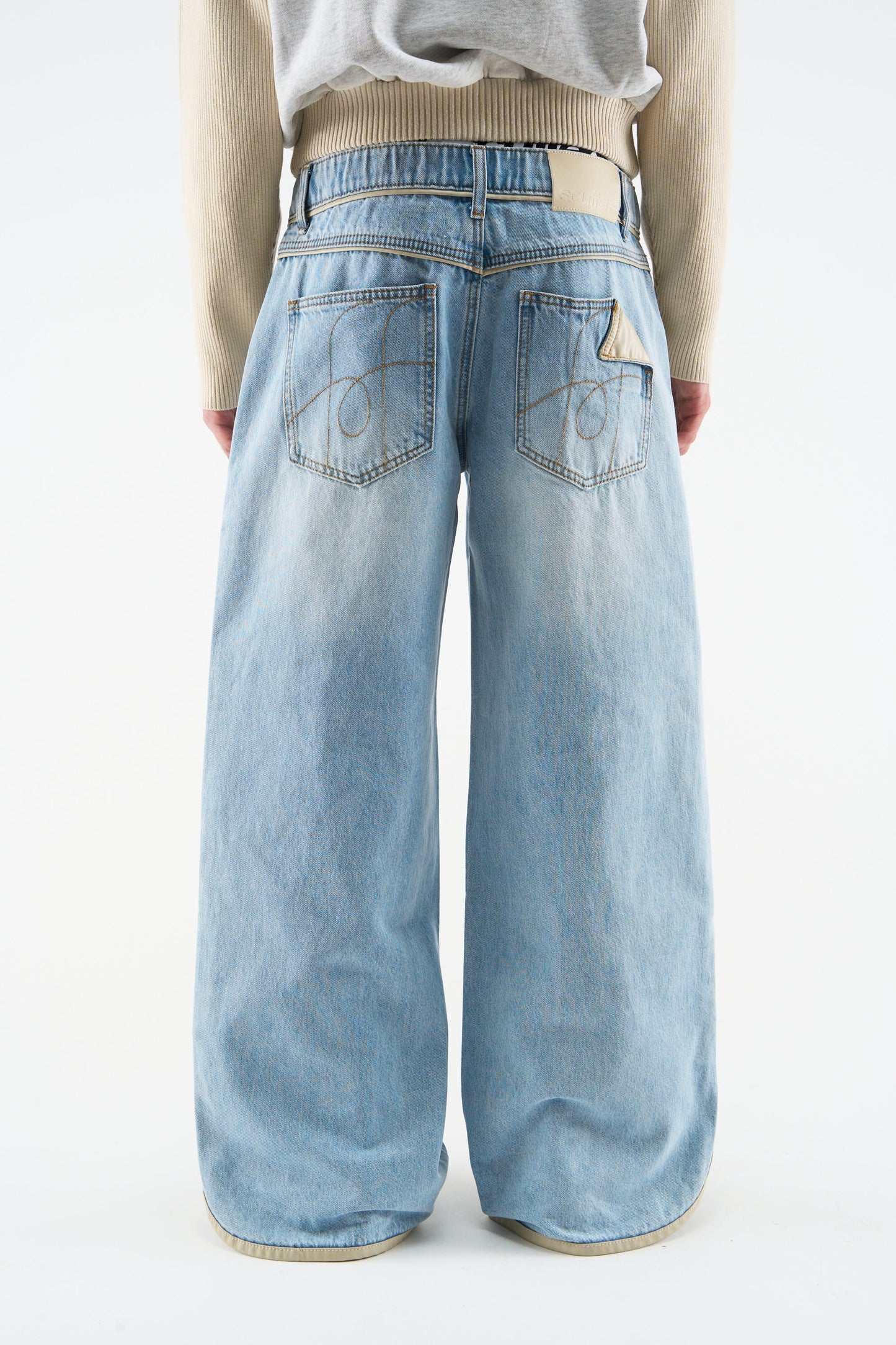 Brief Light Blue Pants