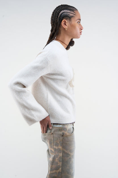 Blend Ecru Knit