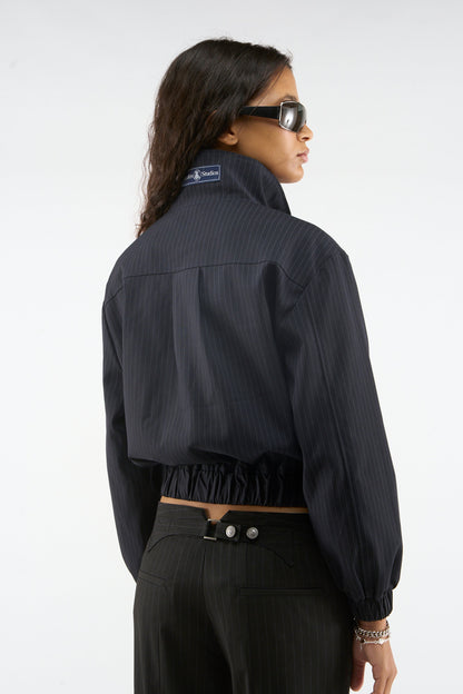 Nautica Navy Pinstripe Jacket