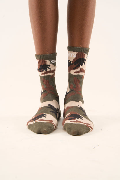 Camo Green Socks