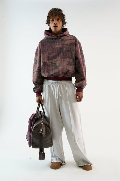 Ripstop Burgundy Hoodie