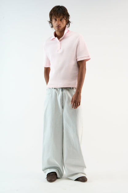 Waffle Pink Polo
