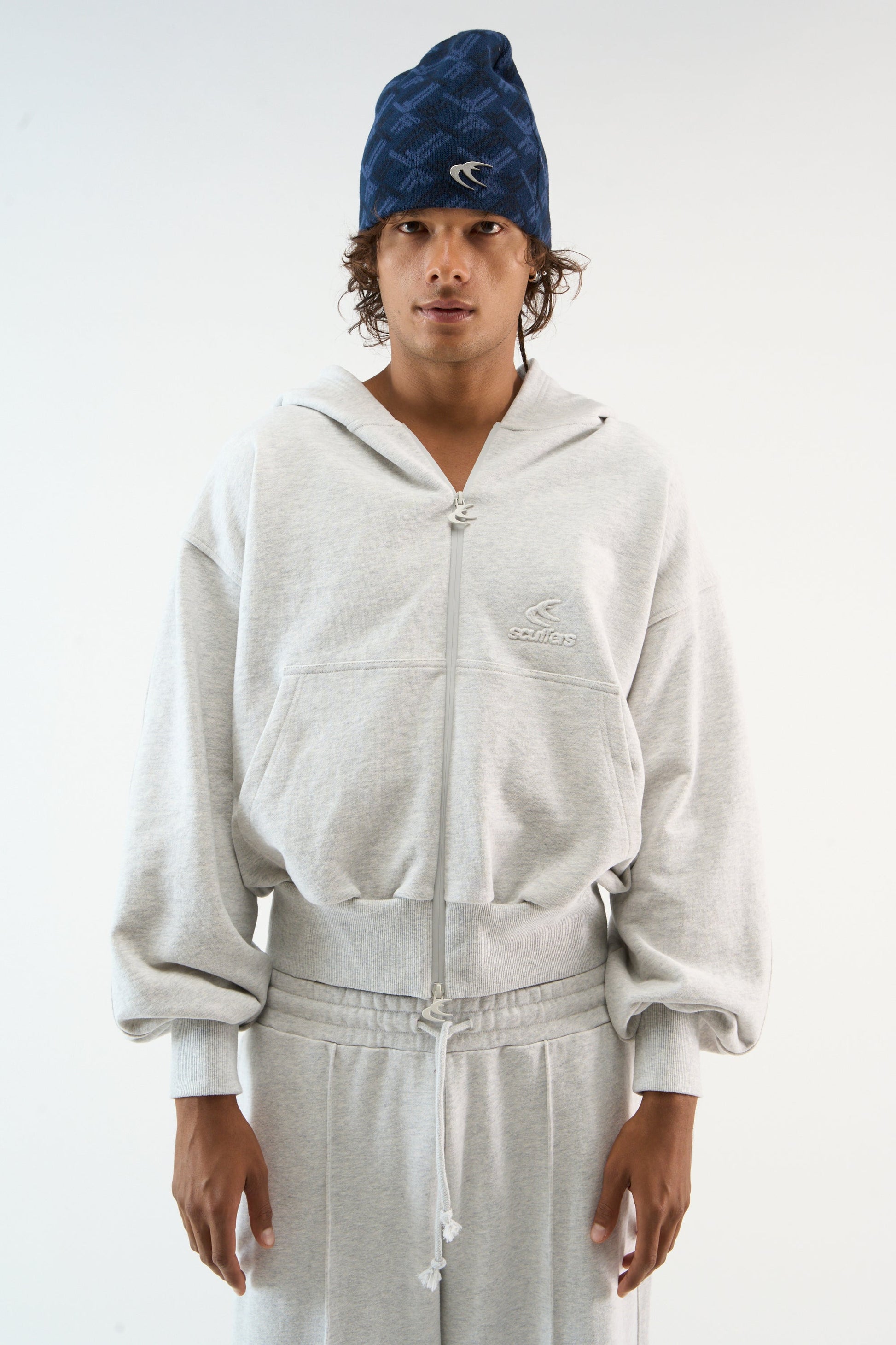Weekender Grey Melange Zipper