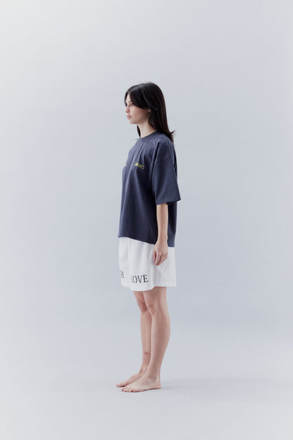 With Love Mesh White Shorts