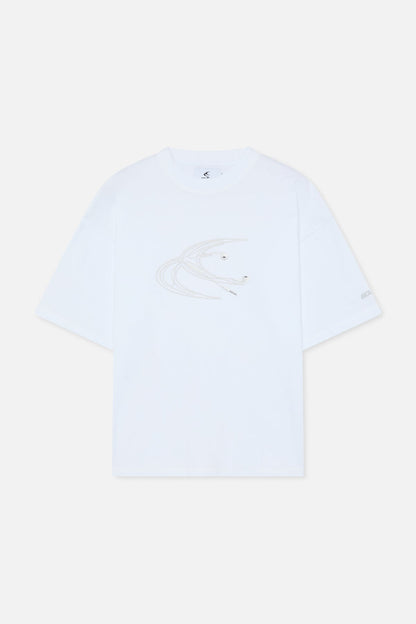 Earphones White T-Shirt