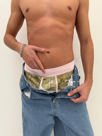 Real Flower & Pink Boxers