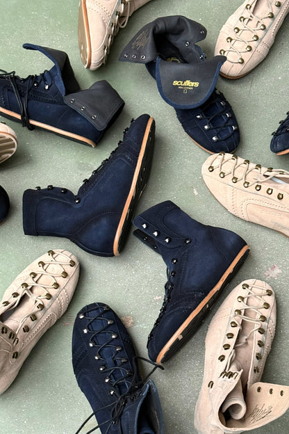 Iconic Ecru Suede Boots