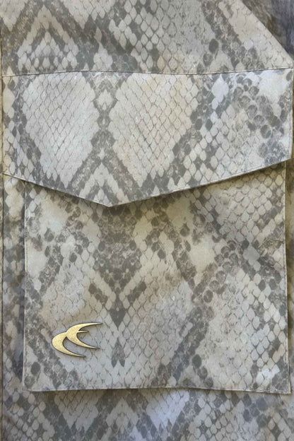 Snake Light Grey Windbreaker