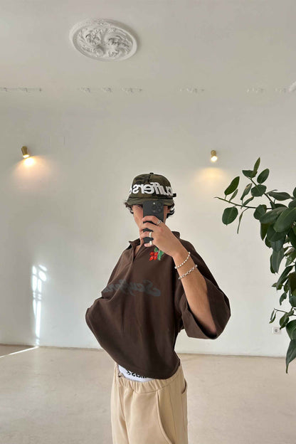 Tropical Brown Polo