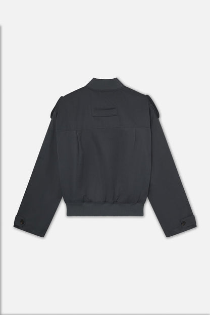 London Dark Grey Bomber Jacket