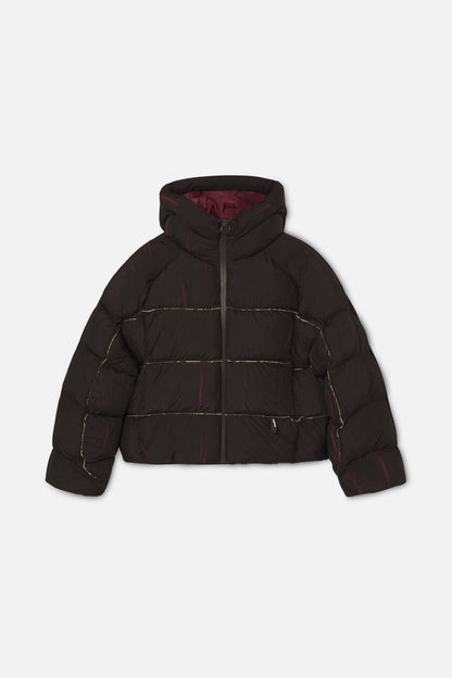Marble Brown Puffer Jacket
