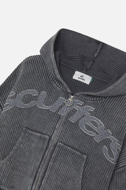 New Light Dark Buzz Knit Zipper