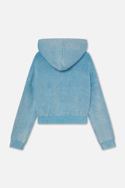 Nowhere Blue Knit Zipper