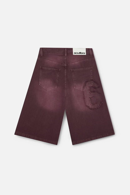 OPS Burgundy Jorts