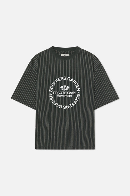 Pinstripe Green T-Shirt