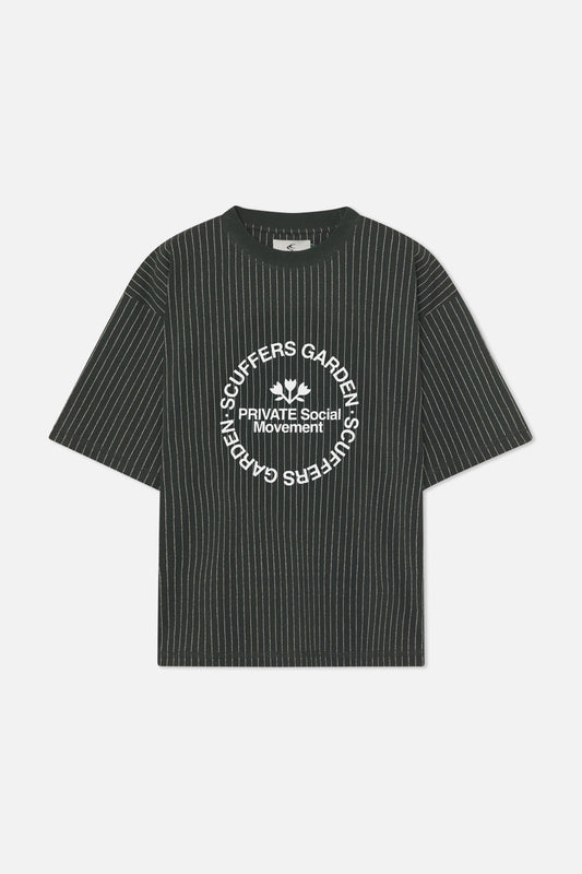 Pinstripe Green T-Shirt