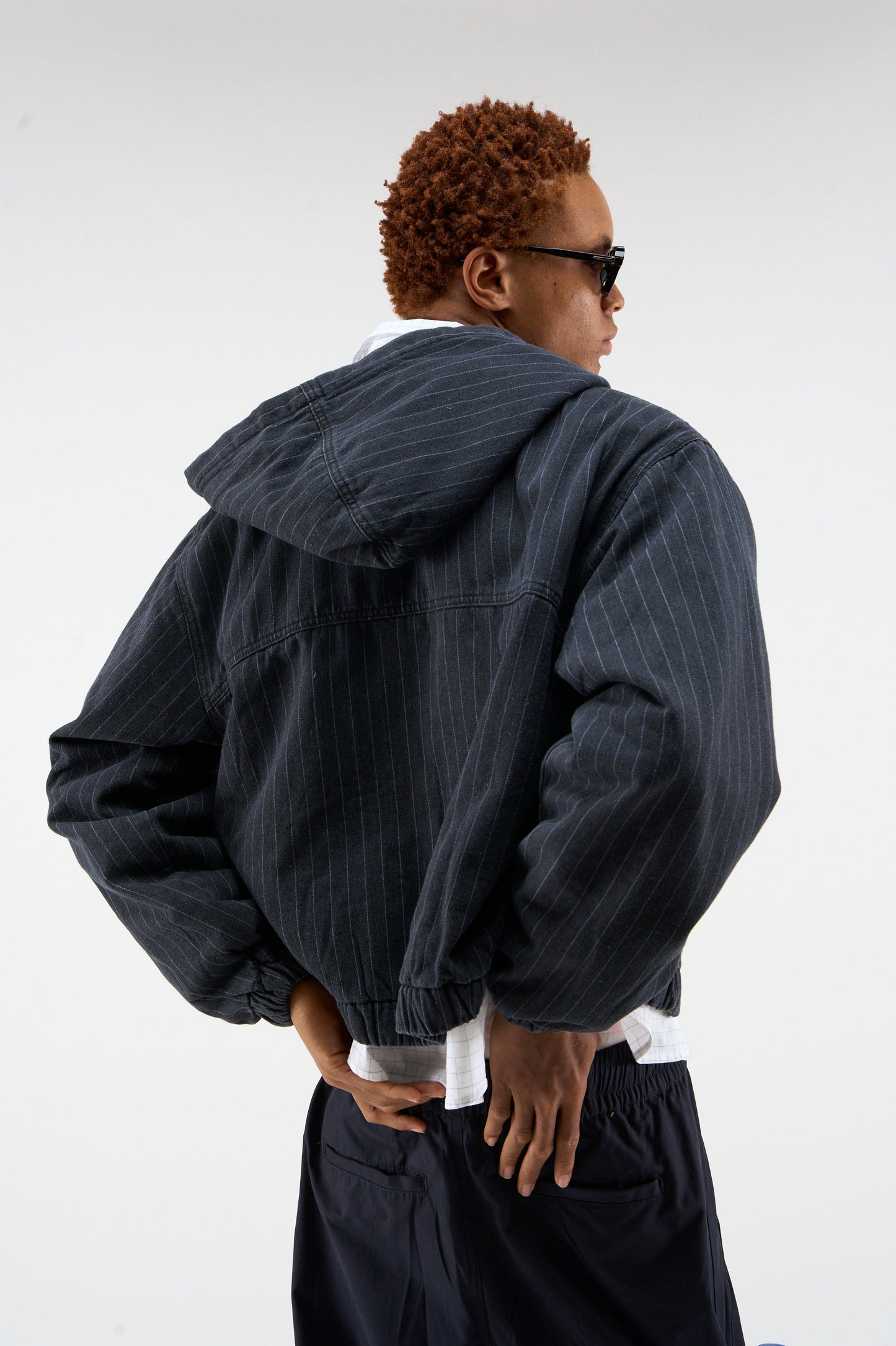 Pinstripe Dark Work Jacket
